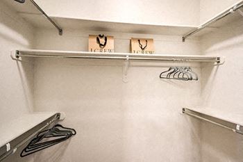 Spacious walk-in closets*
